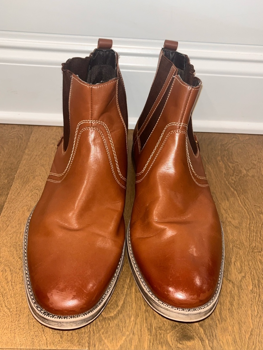 Stacy Adams: Men’s Plain Toe Chelsea Dress Boot in Size 12M